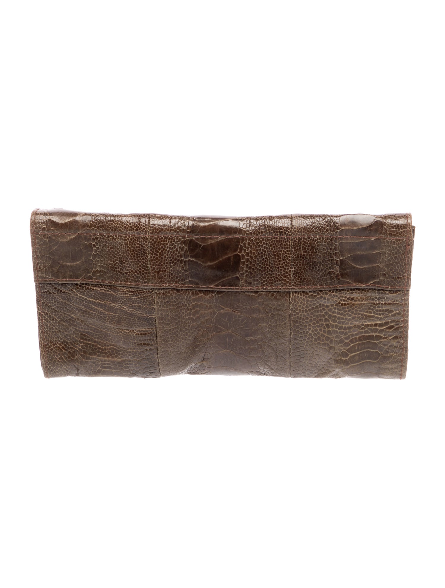 R&Y Augousti Embossed Leather Clutch